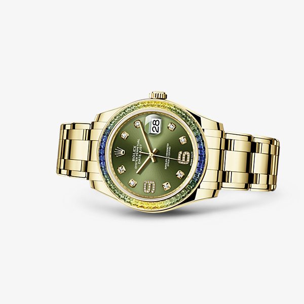 rolex-fake-women-watches-olive-green