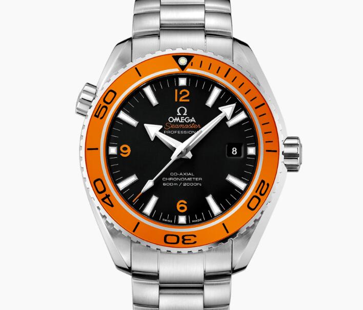 The orange 3,6,9 Arabic numerals hour markers are striking and eye catching.