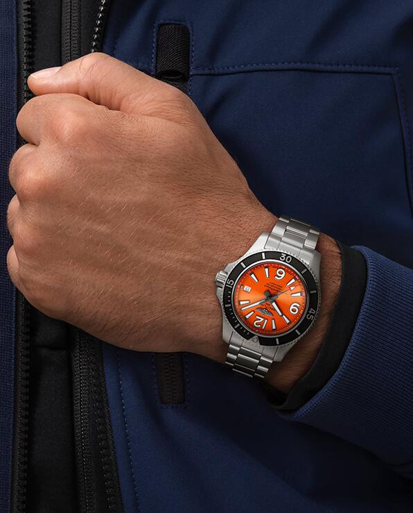 Excellent replication watches for online sale are showy with orange color.